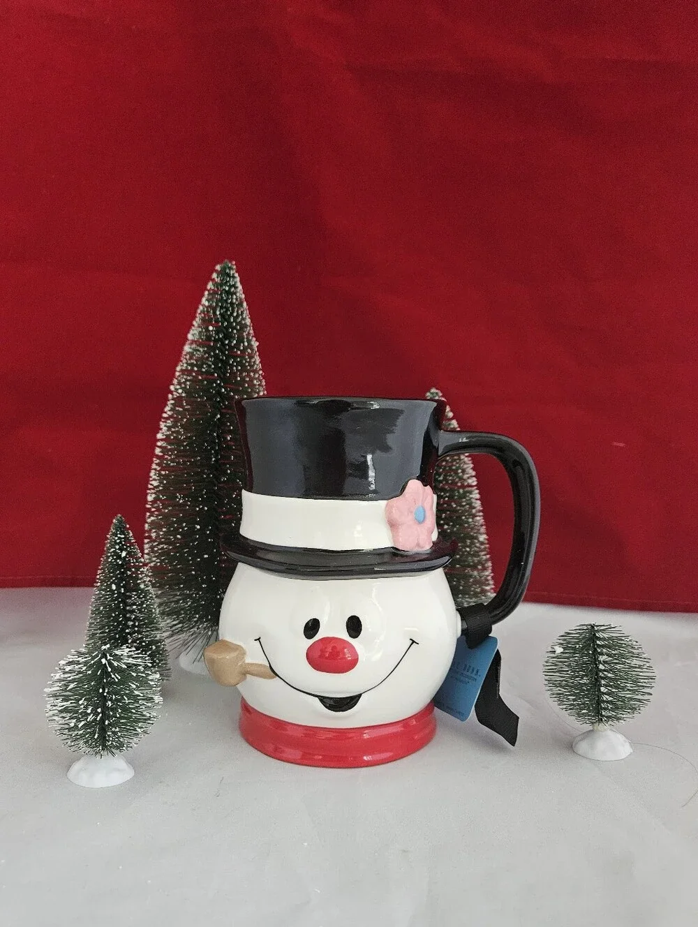 Frosty The Snowman 3D Coffee Mug RAE DUNN Ceramic Cup 5.5
